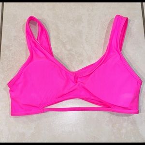New Ribbed Cutout Bikini Top